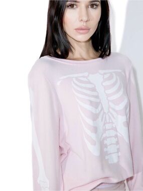 🆕 | RARE! WILDFOX Inside Out Baggy Beach Jumper in Ghost Pink